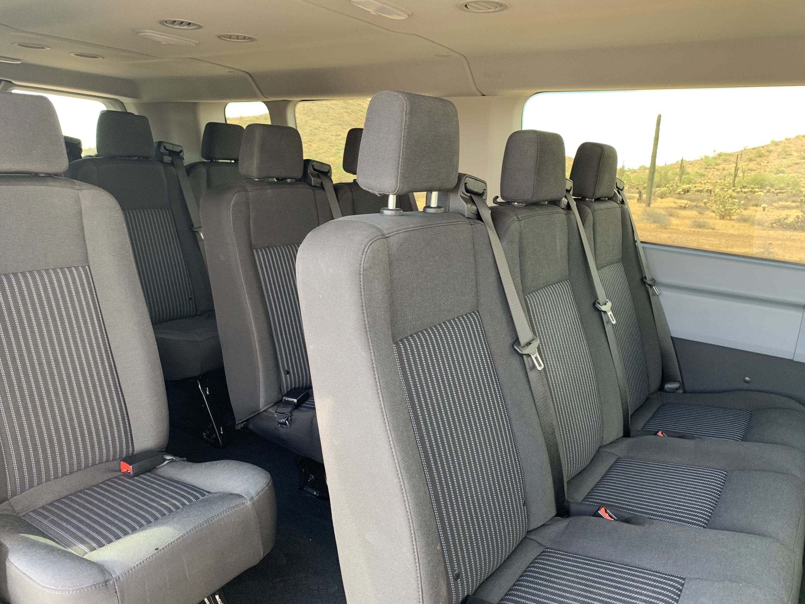 ford transit 15 passenger van seating